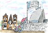 Cartoon: Bescheidenheit (small) by Jan Tomaschoff tagged bischoff