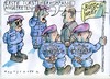 Cartoon: Bürgerwehr (small) by Jan Tomaschoff tagged migration,fremdenangst