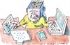 Cartoon: Daten (small) by Jan Tomaschoff tagged it,internet,datenflut