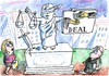 Cartoon: Deal (small) by Jan Tomaschoff tagged justiz,gerechtigkeit,deal