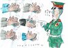 Cartoon: falscher Applaus (small) by Jan Tomaschoff tagged china,diktatur,hierarchie