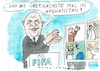Cartoon: FIFA (small) by Jan Tomaschoff tagged fifa,fussball,infantino,wm,saudiarabien