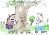 Cartoon: Freund (small) by Jan Tomaschoff tagged natur,baum,liebe