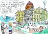 Cartoon: Humboldt (small) by Jan Tomaschoff tagged humboldtforum,wohnungsnot,raubkunst