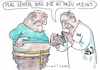 Cartoon: KI (small) by Jan Tomaschoff tagged arzt,patient,übergewicht,bauchumfang,handy,ki