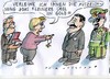 Cartoon: kleineres Übel (small) by Jan Tomaschoff tagged konflikte,naher,osten,partner