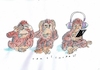 Cartoon: Kommunikation (small) by Jan Tomaschoff tagged isolation,kommunikation,medien