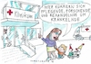 Cartoon: Kränkelnde (small) by Jan Tomaschoff tagged sprache,gender,krankenhaus
