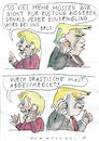 Cartoon: Maut (small) by Jan Tomaschoff tagged merkel,trump,nato,maut,rüstung