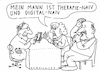 Cartoon: naiv (small) by Jan Tomaschoff tagged arzt,patient,kommunikation,digitalisierung