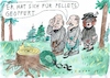Cartoon: Pellets (small) by Jan Tomaschoff tagged holz,wald,pellets,energie
