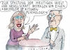 Cartoon: Psychologie (small) by Jan Tomaschoff tagged spaltung,psychologie,mutmaßungen,pseudowissenschaft