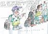 Cartoon: Schlange (small) by Jan Tomaschoff tagged fachkräftemangel,flugverkehr,gesundheit,krankenhaus