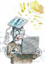 Cartoon: Sonne (small) by Jan Tomaschoff tagged sonne,energie,strom,digitalisierung