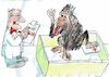 Cartoon: Test (small) by Jan Tomaschoff tagged wissenschaft,tier,versuch