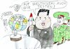 Cartoon: Tests (small) by Jan Tomaschoff tagged nordkorea,raketen,tests,corona