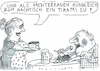 Cartoon: Tirami su (small) by Jan Tomaschoff tagged mediterrane,diät,ernährung