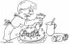 Cartoon: Torte (small) by Jan Tomaschoff tagged merkel,bundeskanzlerin,wirtschaftskrise,finanzkrise,rettungspaket,rezession