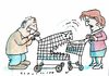 Cartoon: Verbraucher (small) by Jan Tomaschoff tagged supermarktketten