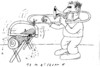 Cartoon: Zwei Fliegen... (small) by Jan Tomaschoff tagged musik