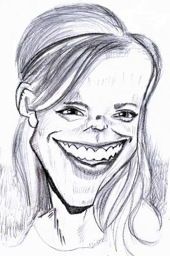Cartoon: Emma Watson (medium) by MRDias tagged caricature