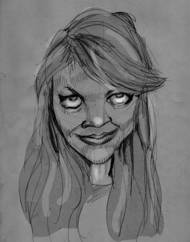 Cartoon: Nicole Ritchie (medium) by MRDias tagged caricature