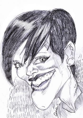 Cartoon: Rhianna (medium) by MRDias tagged caricature