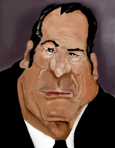 Cartoon: Tommy lee Jones color (medium) by MRDias tagged caricature