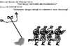 Cartoon: Der wütende Mopp (small) by Eine Zeitung tagged afghanistan,bundeswehr,mopp,mob