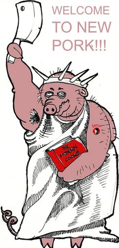 Cartoon: NEW PORK (medium) by FART tagged pork,city