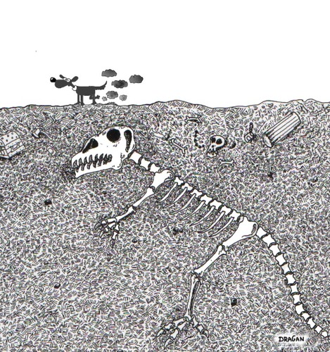 Cartoon: bones (medium) by draganm tagged dog,bones