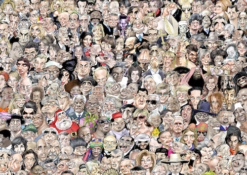 Cartoon: Caricatures (medium) by Damien Glez tagged caricatures,caricatures