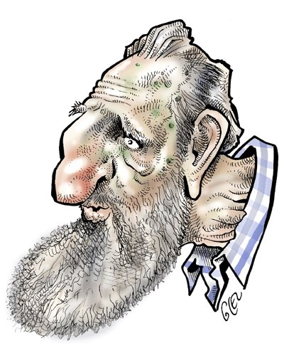 Cartoon: Fidel Castro (medium) by Damien Glez tagged fidel,castro,cuba