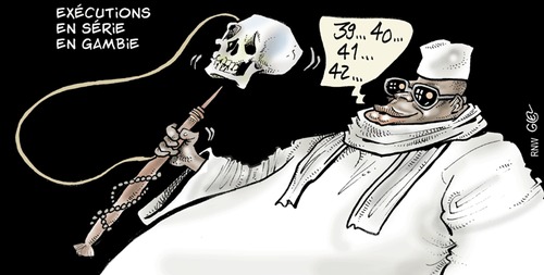 Cartoon: Gambia (medium) by Damien Glez tagged gambia