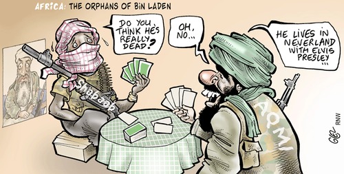 Cartoon: osama bin laden (medium) by Damien Glez tagged osama,bin,laden,terrorist