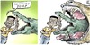 Cartoon: 2010 - 2011 (small) by Damien Glez tagged 2010,2011,new,year