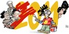 Cartoon: 2011 (small) by Damien Glez tagged 2011