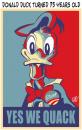 Cartoon: Donald 75 (small) by Damien Glez tagged donald,duck,75,birthday,disney