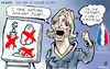 Cartoon: marine le pen (small) by Damien Glez tagged marine le pen