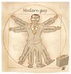 Cartoon: Modern Guy (small) by Damien Glez tagged modern guy profession leonardo da vinci