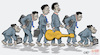Cartoon: Parti or movement (small) by Damien Glez tagged movement,citizen,civil,society,political,party