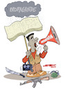 Cartoon: Propaganda and information (small) by Damien Glez tagged propaganda,information,press,media