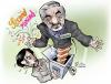 Cartoon: Second Round (small) by Damien Glez tagged iran ahmadinejad moussavi