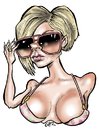 Cartoon: Victoria Beckham (small) by Damien Glez tagged victoria,beckham