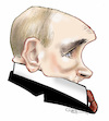 Cartoon: Vladimir Putin (small) by Damien Glez tagged vladimir,putin,poutine,russia,president