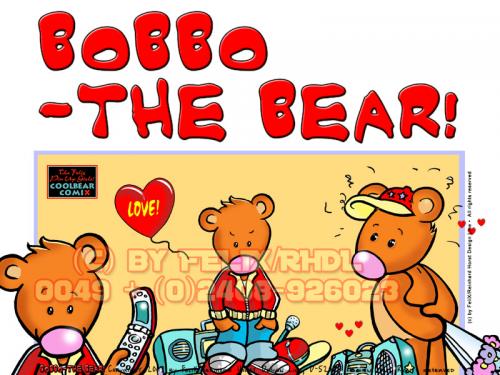Cartoon: Bobbo der Bär! (medium) by FeliXfromAC tagged greetings,luck,glück,beziehung,sympathiefigur,mascot,design,character,liebe,glückwunschkarte,card,greeting,horst,reinhard,alias,felix,comix,pleite,animals,stockart,illustration,comic,cartoon,tiere,bär,bear,the,bobbo