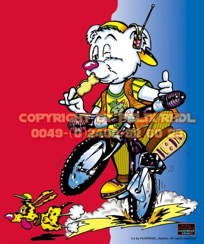 Cartoon: Cartoon Design for Ice Cream (medium) by FeliXfromAC tagged bär,coolbär,comix,animal,tier,tiere,animals,niedlich,cartoon,herz,lieb,nice,felix,alias,reinhard,horst,nett,love,liebe,party,glückwünsche,stockart,ice,eisbär,cream
