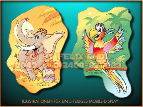 Cartoon: Cartoon Display (medium) by FeliXfromAC tagged bear,bär,tiere,animals,niedlich,whimsical,hadyogo,wallpaper,felix,alias,reinhard,horst,ecard,glück,greetings,glückwünsche,love,elephant,papagei,display,mobile,liebe