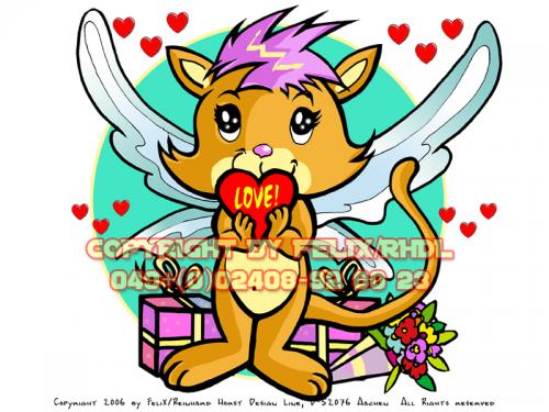 Cartoon: Greeting Card - Grußkarte (medium) by FeliXfromAC tagged stockart,einschlafen,charakter,model,sheet,felix,alias,reinhard,horst,aachen,devil,teufel,mascot,sympathiefigur,gute,nacht,design,line,layout,entwurf,rot,red,comic,cartoon,illustration