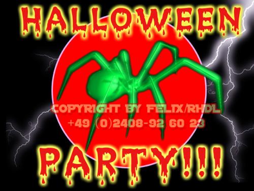 Cartoon: Happy Halloween Vignette! (medium) by FeliXfromAC tagged mobile,services,handy,felix,alias,reinhard,horst,design,line,aachen,spinne,spider,horror,psycho,angst,cartoon,fantasy,girl,3d,halloween,party,grusel,stockart